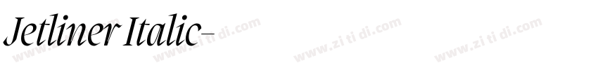 Jetliner Italic字体转换